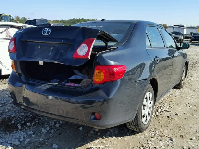 1NXBU4EE1AZ256727 - 2010 TOYOTA COROLLA BA BLACK photo 4