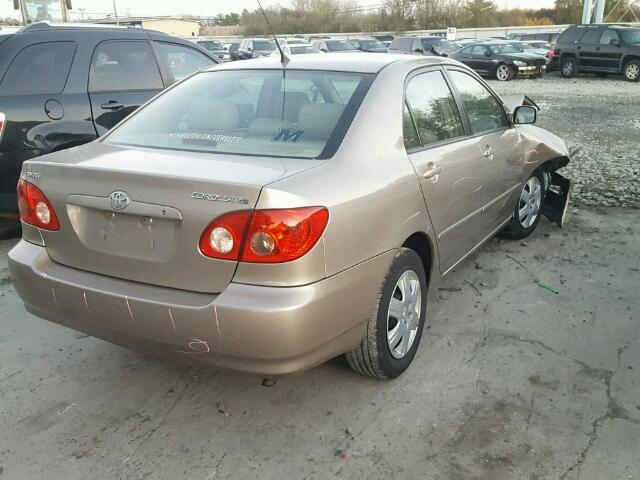 1NXBR32E95Z377768 - 2005 TOYOTA COROLLA CE TAN photo 4