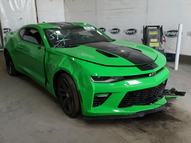 1G1FE1R70H0195278 - 2017 CHEVROLET CAMARO SS GREEN photo 1