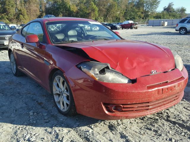 KMHHN66F17U235752 - 2007 HYUNDAI TIBURON GT RED photo 1