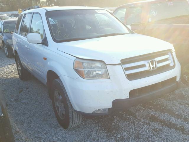 5FNYF18557B016715 - 2007 HONDA PILOT EXL WHITE photo 1