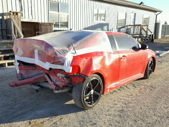 JTKJF5C70D3049432 - 2013 TOYOTA SCION TC 红色 照片 4