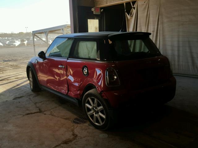 WMWSV3C57DT395458 - 2013 MINI COOPER S RED photo 3