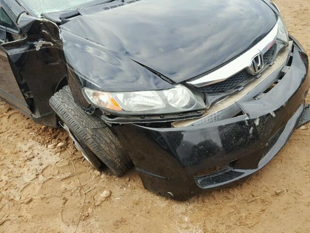 2HGFA16559H301177 - 2009 HONDA CIVIC LX BLACK photo 9