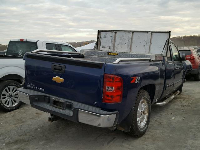 1GCRKSE77DZ393077 - 2013 CHEVROLET SILVERADO BLUE photo 4