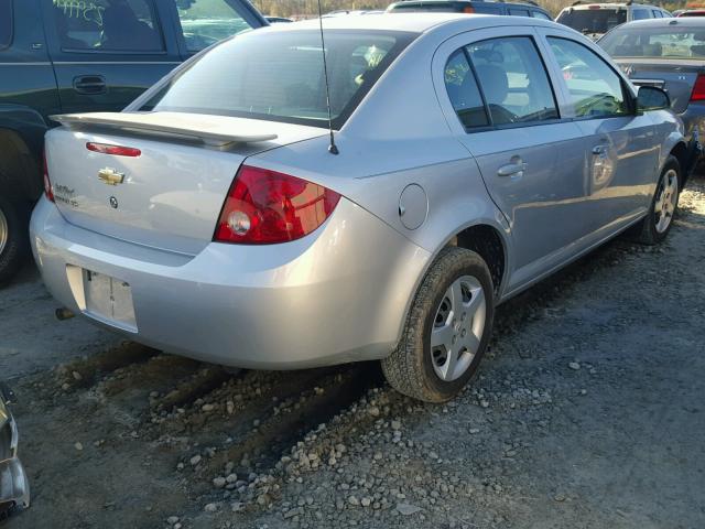 1G1AK55F477206814 - 2007 CHEVROLET COBALT LS SILVER photo 4