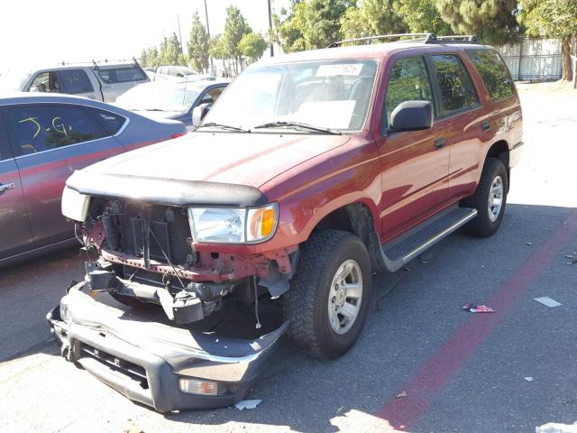 JT3GM84R5Y0067994 - 2000 TOYOTA 4RUNNER RED photo 2