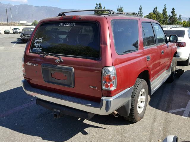 JT3GM84R5Y0067994 - 2000 TOYOTA 4RUNNER RED photo 4