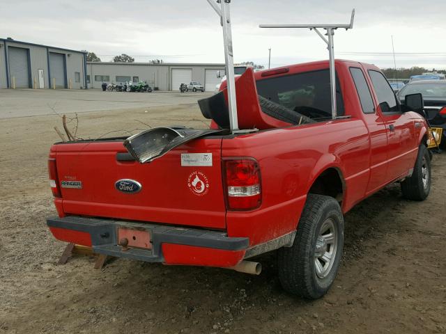 1FTYR14U18PA46337 - 2008 FORD RANGER SUP RED photo 4