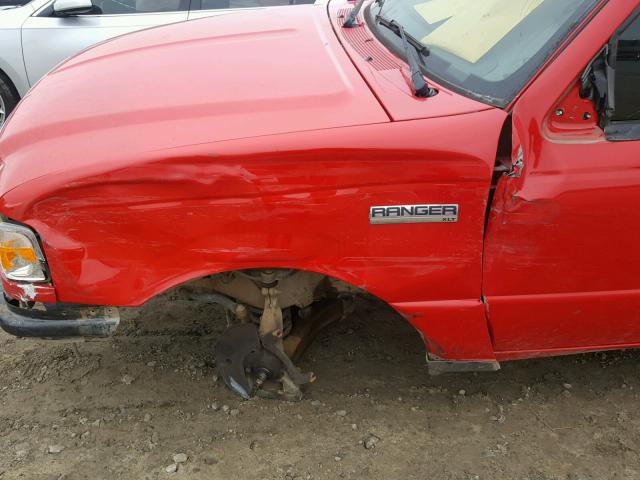 1FTYR14U18PA46337 - 2008 FORD RANGER SUP RED photo 9