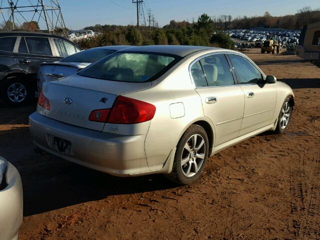 JNKCV51E65M224541 - 2005 INFINITI G35 TAN photo 4