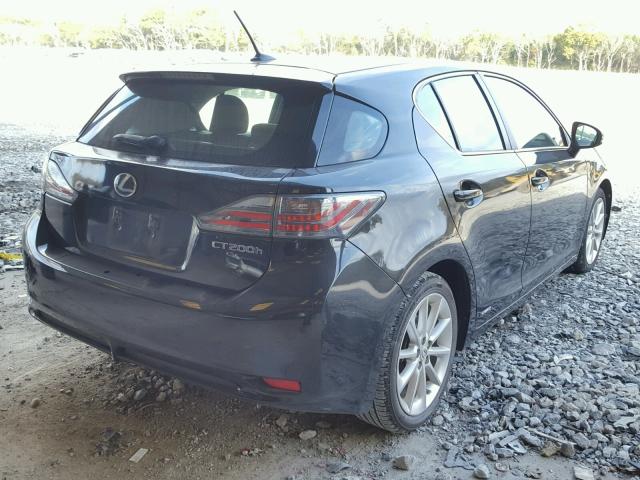 JTHKD5BH7B2031605 - 2011 LEXUS CT 200 BLACK photo 4