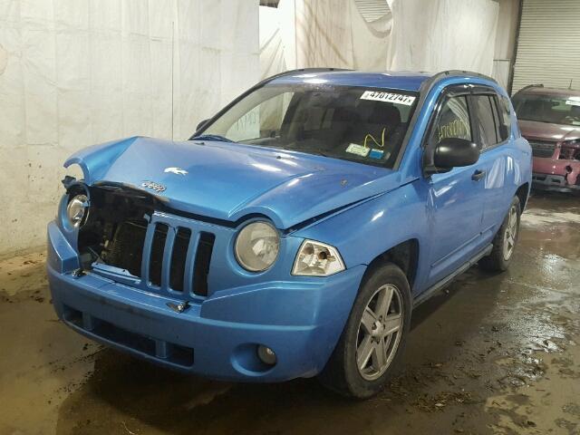 1J4FT47A99D140037 - 2009 JEEP COMPASS SP BLUE photo 2