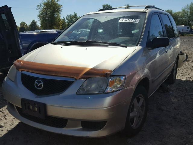 JM3LW28A530338414 - 2003 MAZDA MPV WAGON BEIGE photo 2