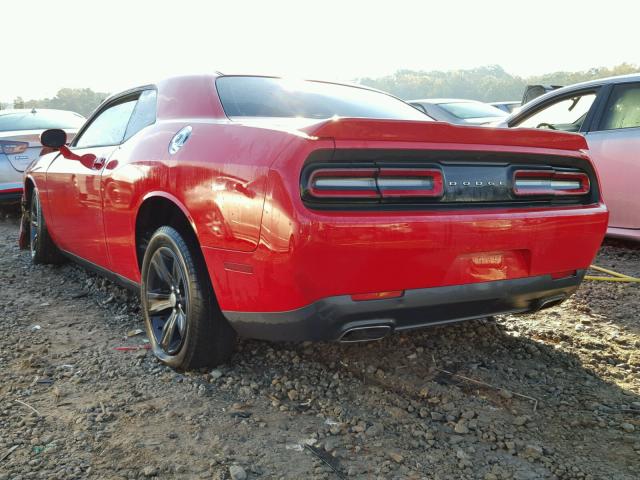 2C3CDZAGXFH833797 - 2015 DODGE CHALLENGER RED photo 3