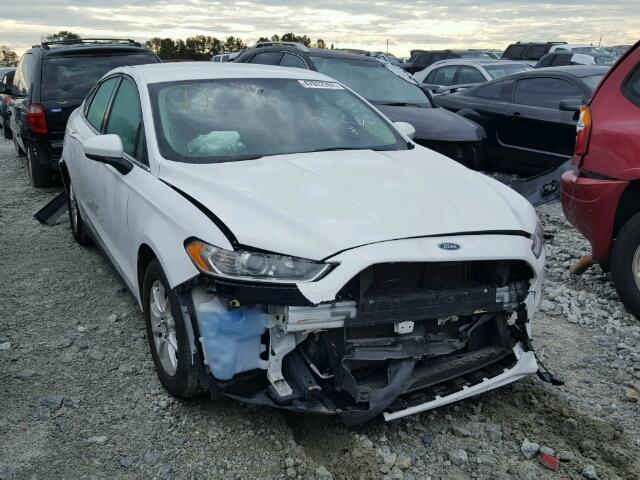 1FA6P0G79F5115349 - 2015 FORD FUSION S WHITE photo 1