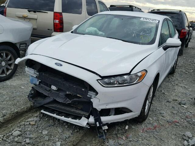 1FA6P0G79F5115349 - 2015 FORD FUSION S WHITE photo 2