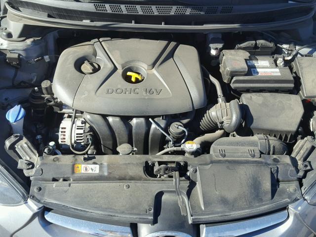 5NPDH4AE3FH645393 - 2015 HYUNDAI ELANTRA SE GRAY photo 7