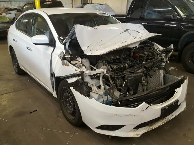 3N1AB7AP5GY276244 - 2016 NISSAN SENTRA S WHITE photo 1