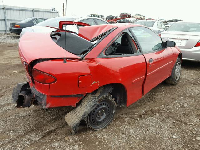 1G1JC1240TM139603 - 1996 CHEVROLET CAVALIER RED photo 4