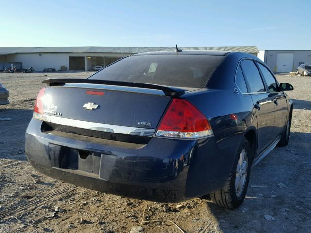 2G1WT57K191251559 - 2009 CHEVROLET IMPALA 1LT BLUE photo 4