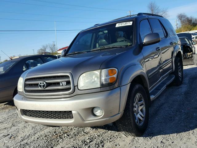 5TDBT44A94S216894 - 2004 TOYOTA SEQUOIA SR BROWN photo 2