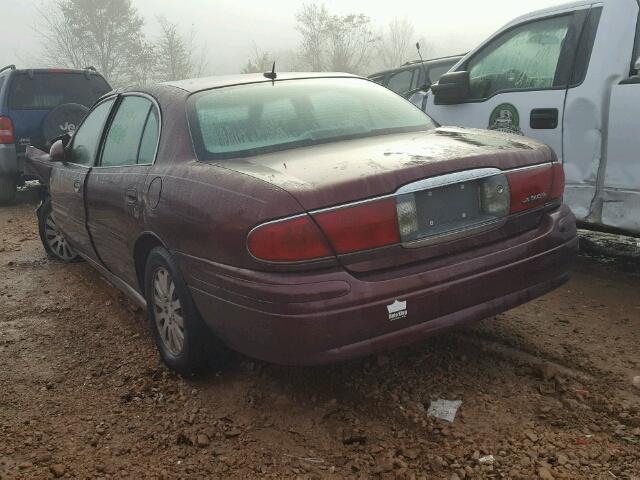 1G4HP52KX5U153667 - 2005 BUICK LESABRE CU BURGUNDY photo 3