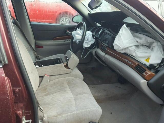 1G4HP52KX5U153667 - 2005 BUICK LESABRE CU BURGUNDY photo 5