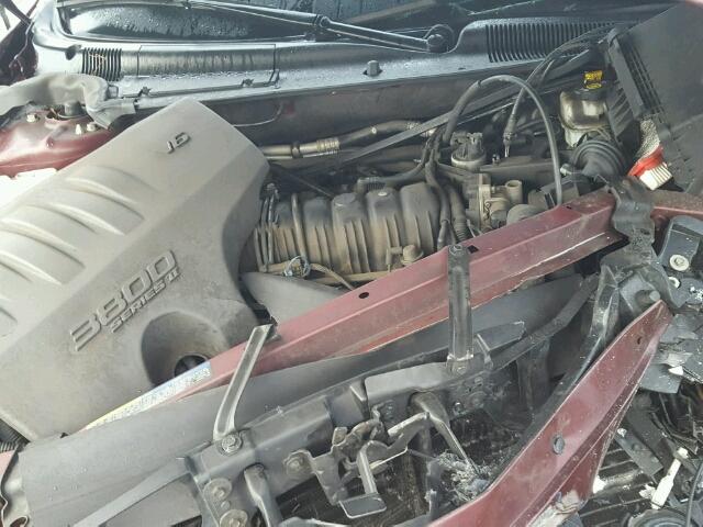 1G4HP52KX5U153667 - 2005 BUICK LESABRE CU BURGUNDY photo 7