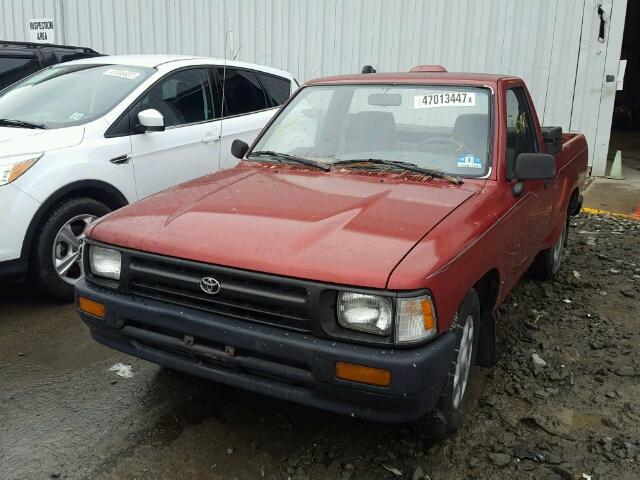 4TARN81A3SZ326058 - 1995 TOYOTA PICKUP 1/2 RED photo 2