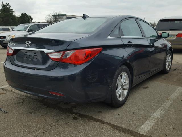 5NPEB4ACXDH700665 - 2013 HYUNDAI SONATA GLS BLUE photo 4