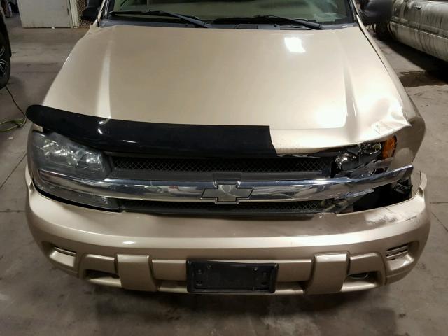 1GNDT13S942443535 - 2004 CHEVROLET TRAILBLAZE TAN photo 9