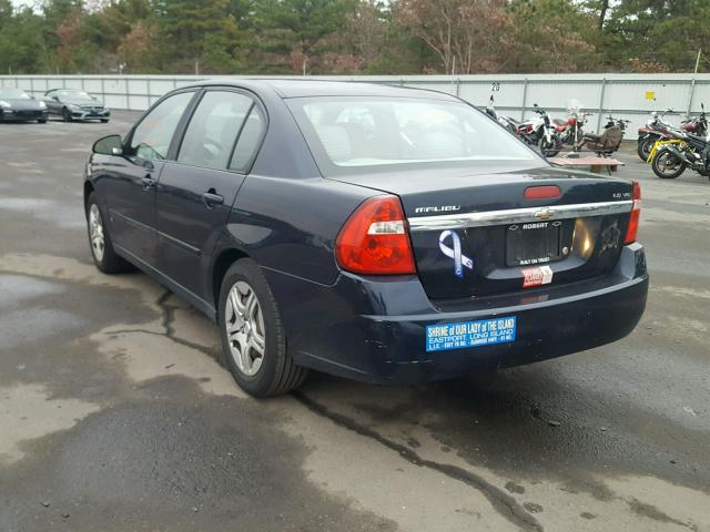 1G1ZS518X6F270970 - 2006 CHEVROLET MALIBU LS ლურჯი ფოტო 3
