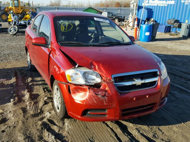 KL1TD5DE6BB264973 - 2011 CHEVROLET AVEO LS RED photo 1