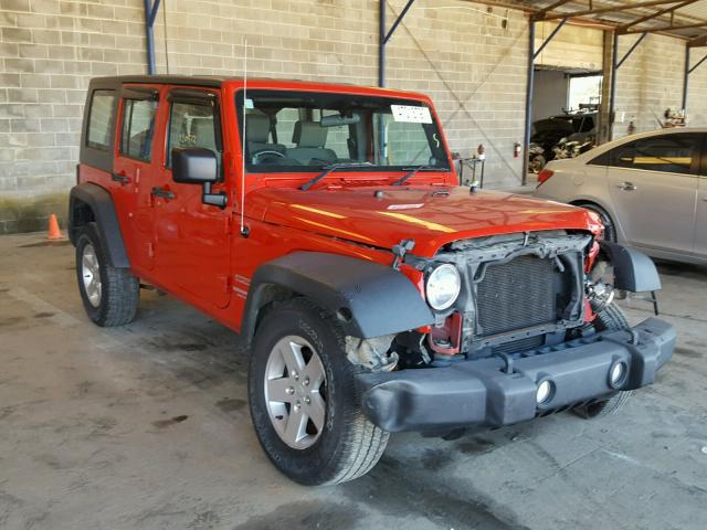 1J4BZ3H19AL126011 - 2010 JEEP WRANGLER U RED photo 1