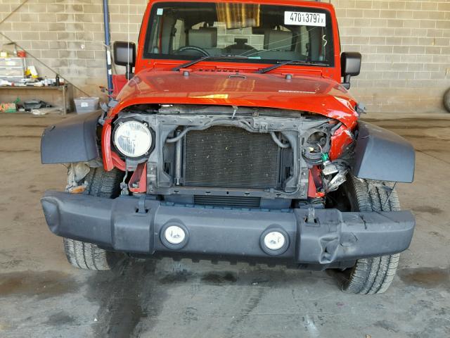 1J4BZ3H19AL126011 - 2010 JEEP WRANGLER U RED photo 9