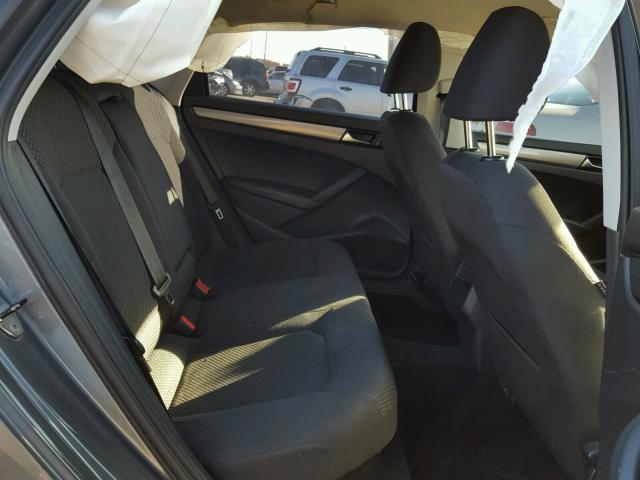 1VWAH7A30DC122535 - 2013 VOLKSWAGEN PASSAT S GRAY photo 6