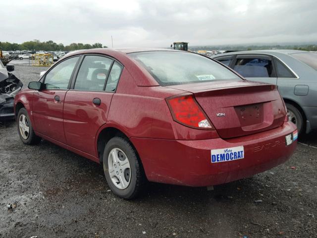 1G8AF52F64Z229618 - 2004 SATURN ION LEVEL RED photo 3