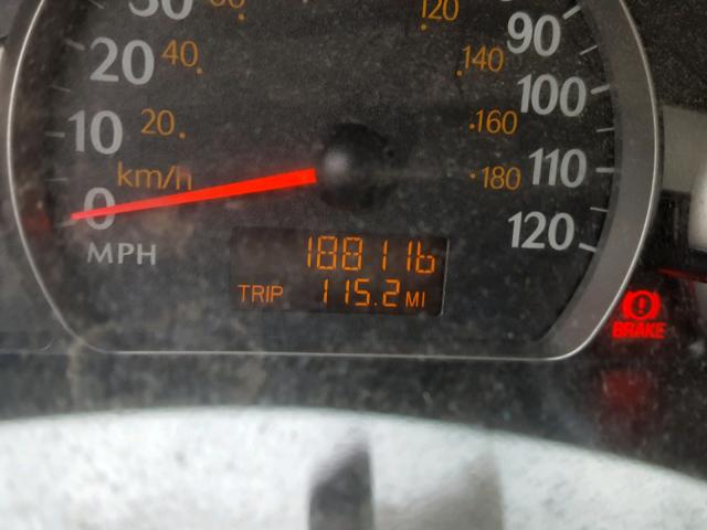 1G8AF52F64Z229618 - 2004 SATURN ION LEVEL RED photo 8