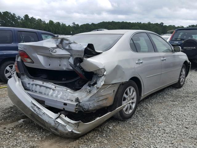 JTHBF30G435037788 - 2003 LEXUS ES 300 SILVER photo 4