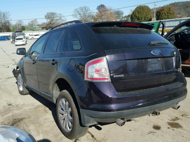 2FMDK49C37BA57457 - 2007 FORD EDGE SEL P PURPLE photo 3