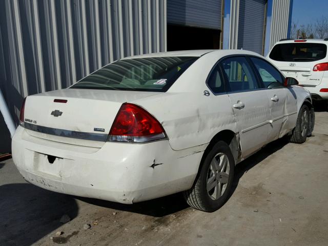 2G1WB58K889254749 - 2008 CHEVROLET IMPALA LS WHITE photo 4