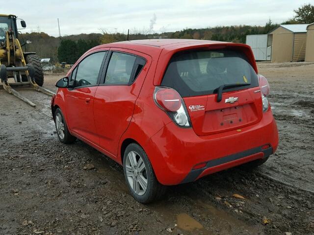 KL8CD6S91EC456586 - 2014 CHEVROLET SPARK 1LT RED photo 3