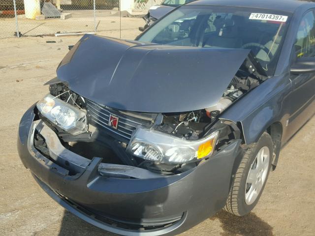1G8AJ55F27Z102475 - 2007 SATURN ION LEVEL GRAY photo 9