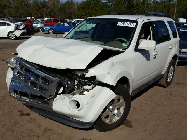 1FMCU0EGXCKC55931 - 2012 FORD ESCAPE LIM WHITE photo 2