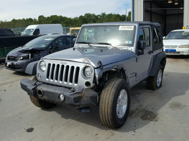 1C4GJWAG2FL747696 - 2015 JEEP WRANGLER S Արծաթագույն լուսանկար 2