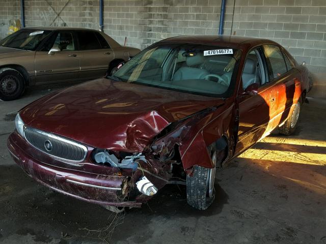 2G4WY55J6Y1102934 - 2000 BUICK CENTURY LI BURGUNDY photo 2