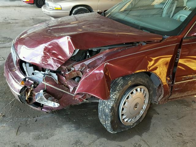 2G4WY55J6Y1102934 - 2000 BUICK CENTURY LI BURGUNDY photo 9