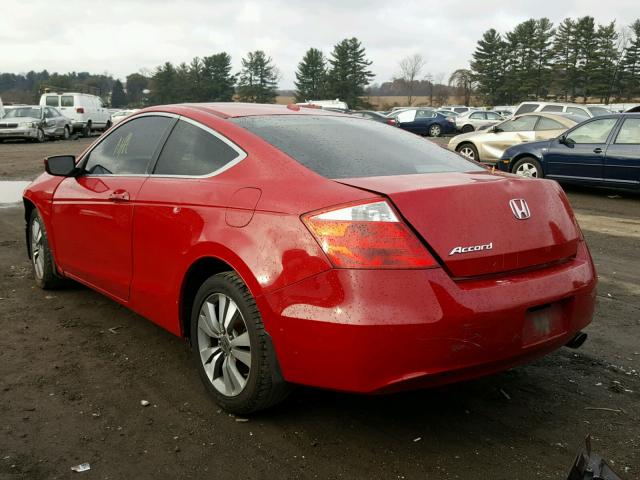 1HGCS12828A029913 - 2008 HONDA ACCORD EXL RED photo 3