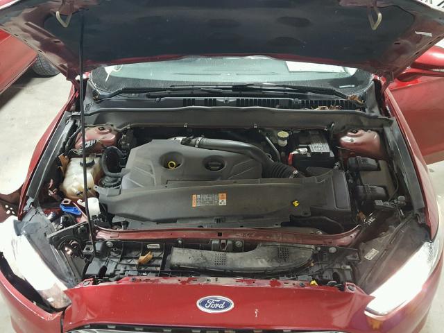 3FA6P0K95FR129755 - 2015 FORD FUSION TIT RED photo 7